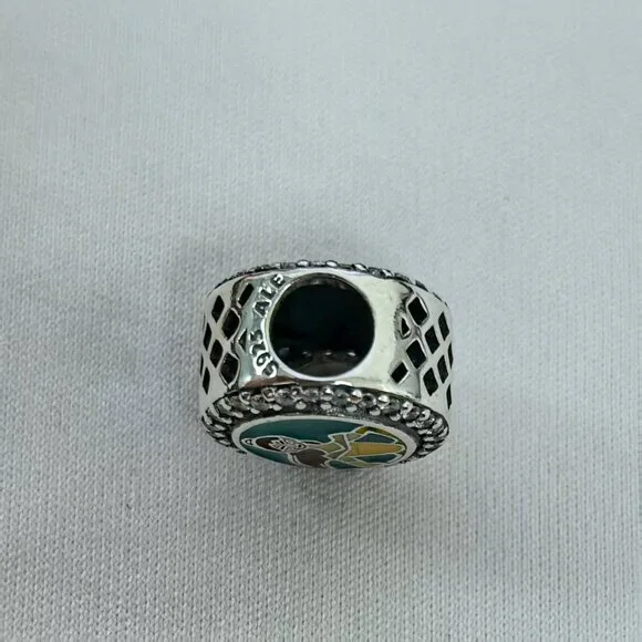 Pandora Run Disney 10K Pendant Dangle Charm, S925 Silver Jewelry - Picture 4 of 4